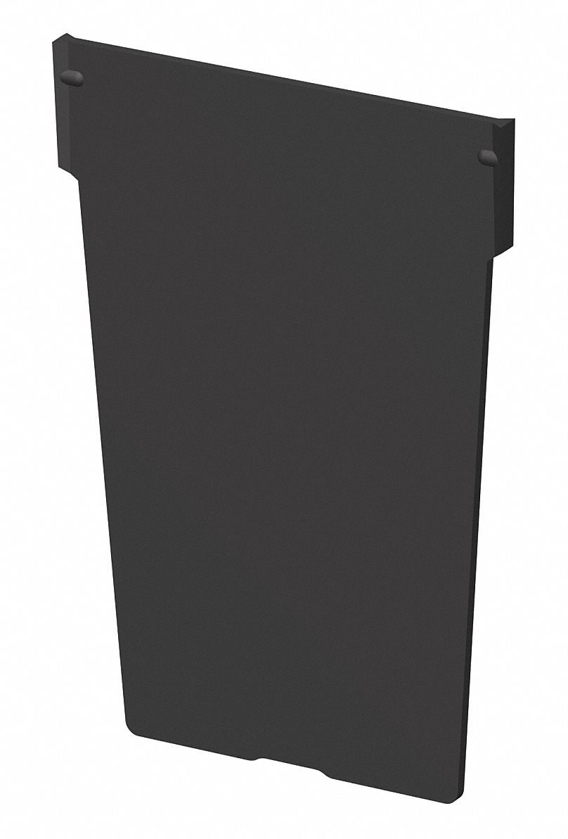 BinDivider 4.125inL Plastic Black PK12