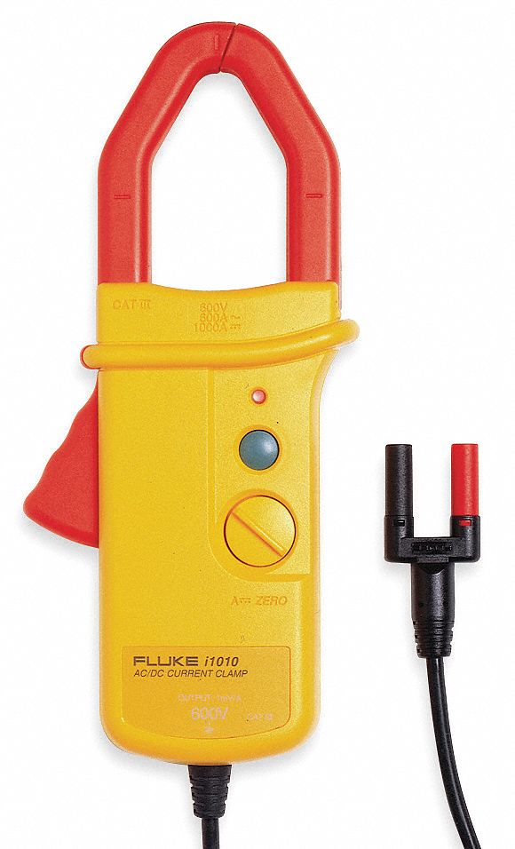 FLUKE AC/DC Clamp On Current Probe 1 to 600 Amps AC, 10 kHz AC Freq