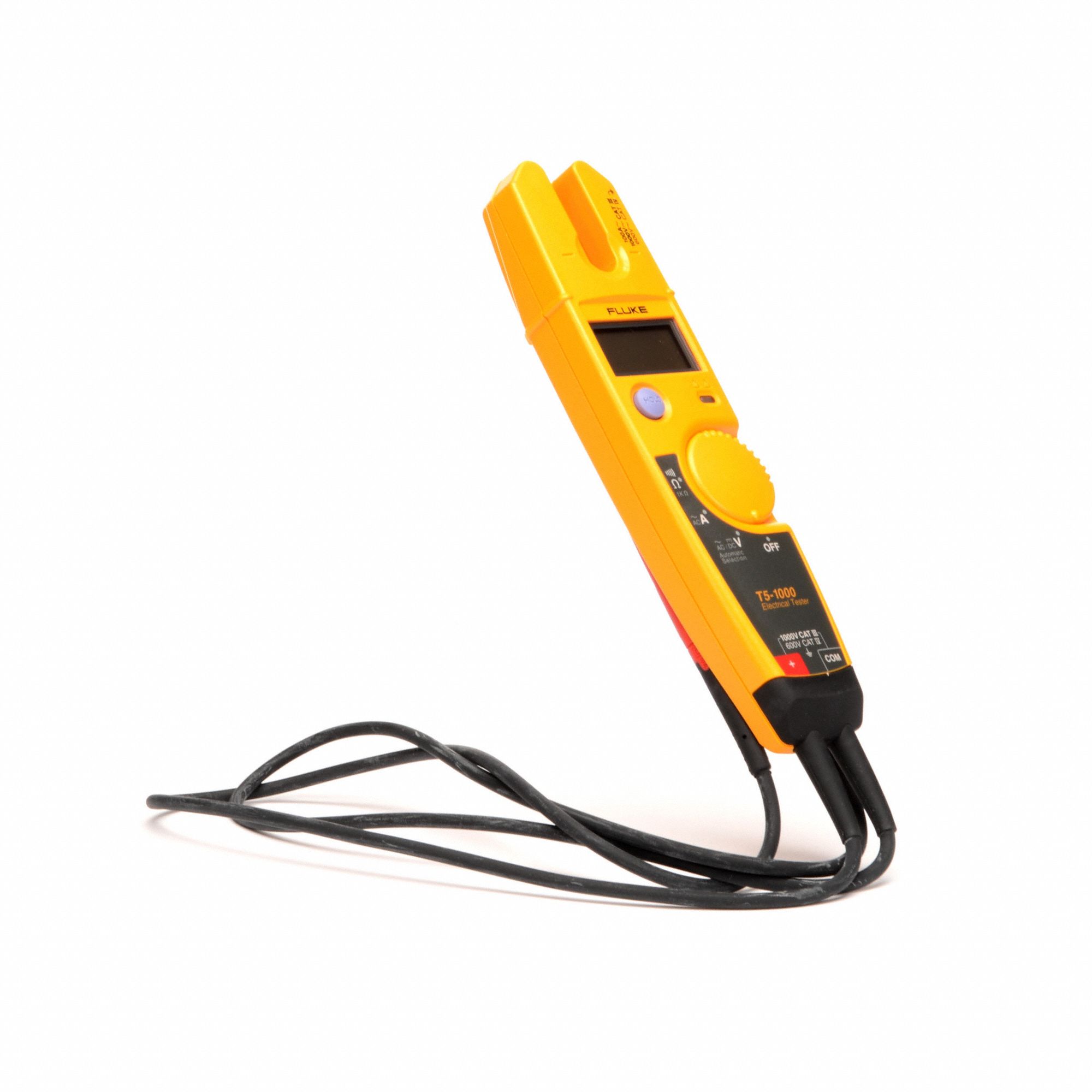 Fluke® T5-1000-USA Electrical Tester/Clamp Meter, 0 to 600 VAC/VDC Supply,  3% +/-3 Accuracy, 1000 Ohm Resistance