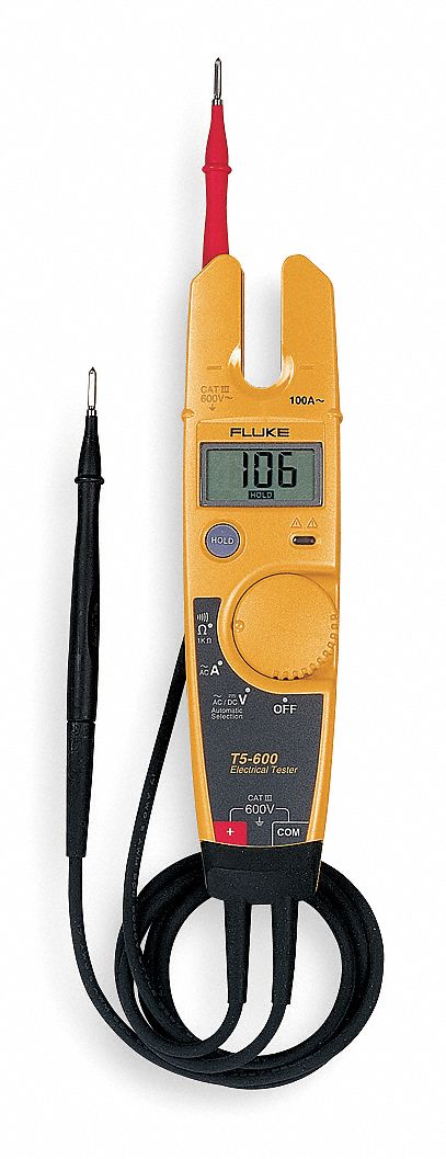 FLUKE Multímetro de Gancho 600A 600V Tenaza 1-21/64 - Multímetros de  Gancho - 5DHM3