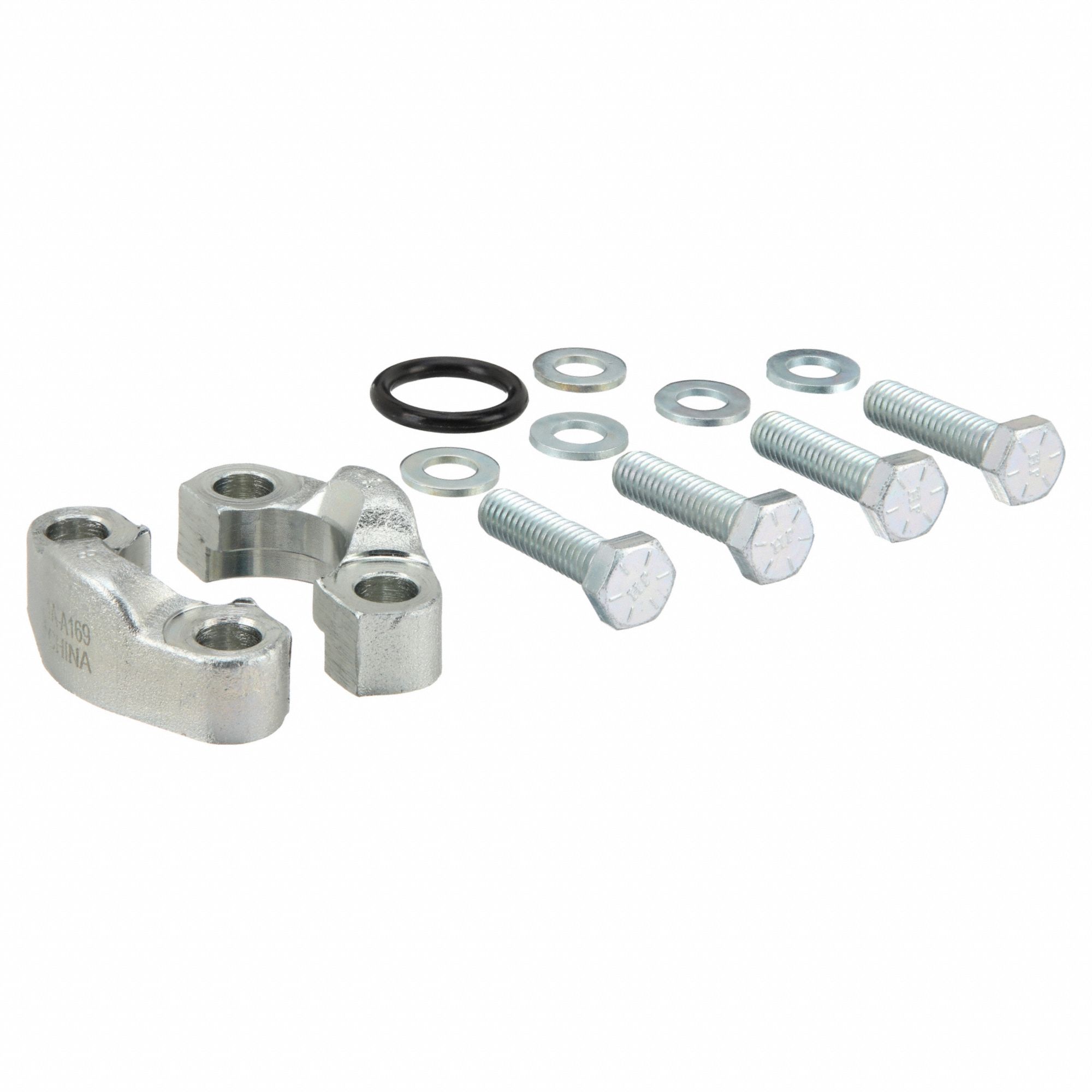 SPLIT FLANGE KIT, ½ IN NOMINAL FLANGE SIZE, BUNA-N, 61 FLANGE SAE, 3,000 PSI, ZINC-PLATED STEEL