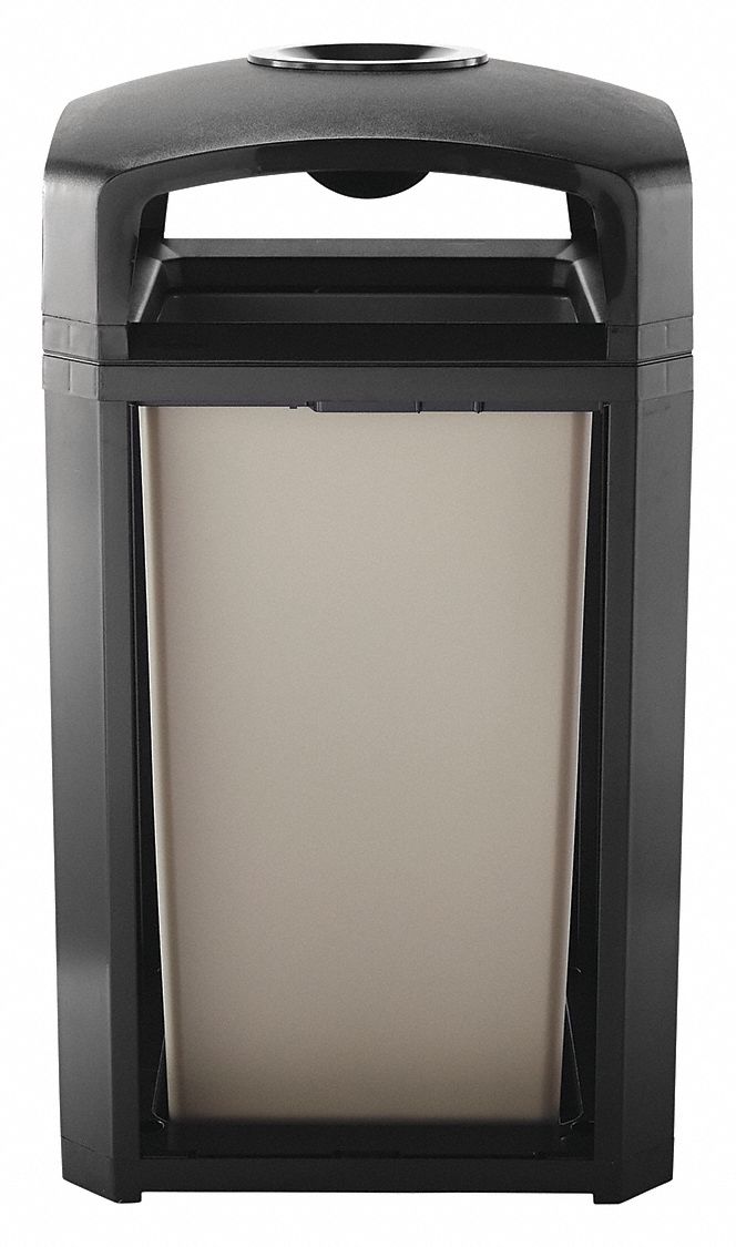 POUBELLE, 50 GAL, NR, POLYCARBONATE