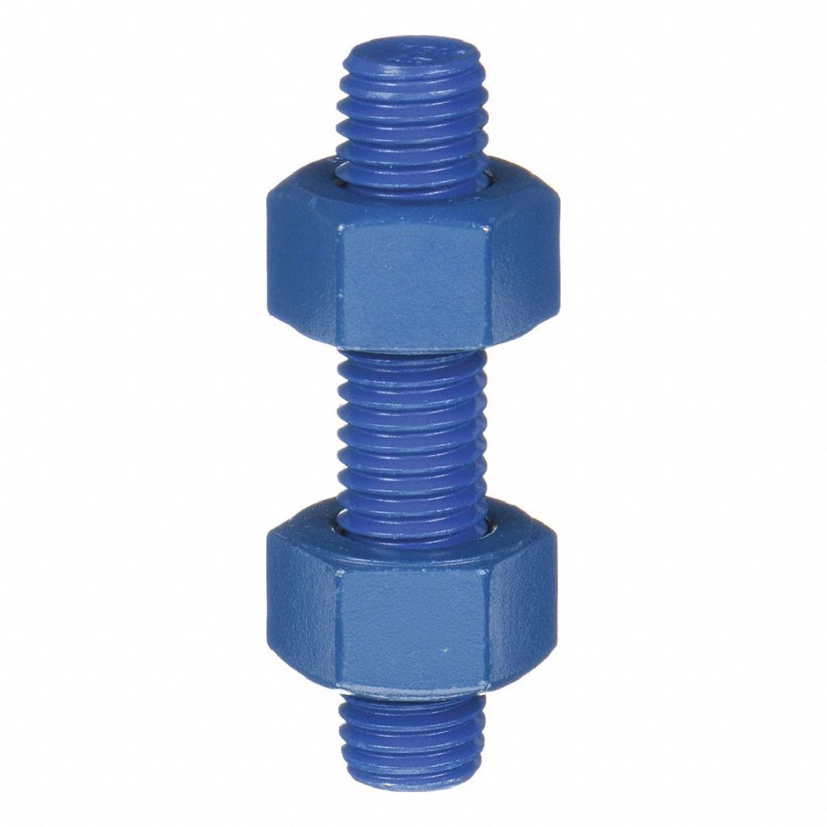 Fully Threaded Stud: 1 1/4"-8 Thread Size, 7 in Lg, Steel, Grade B7, PTFE Coated, 13 PK