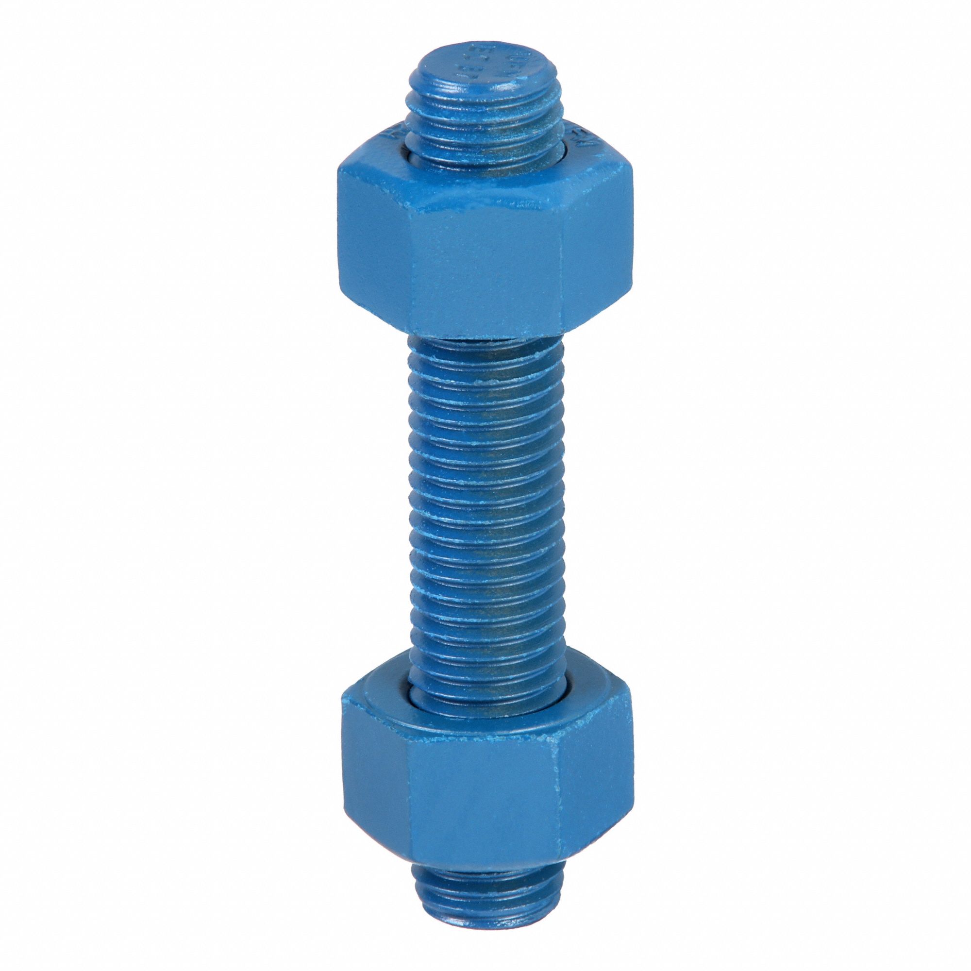 Fully Threaded Stud: 3/4"-10 Thread Size, Steel, Grade B7, PTFE Coated, 4 PK