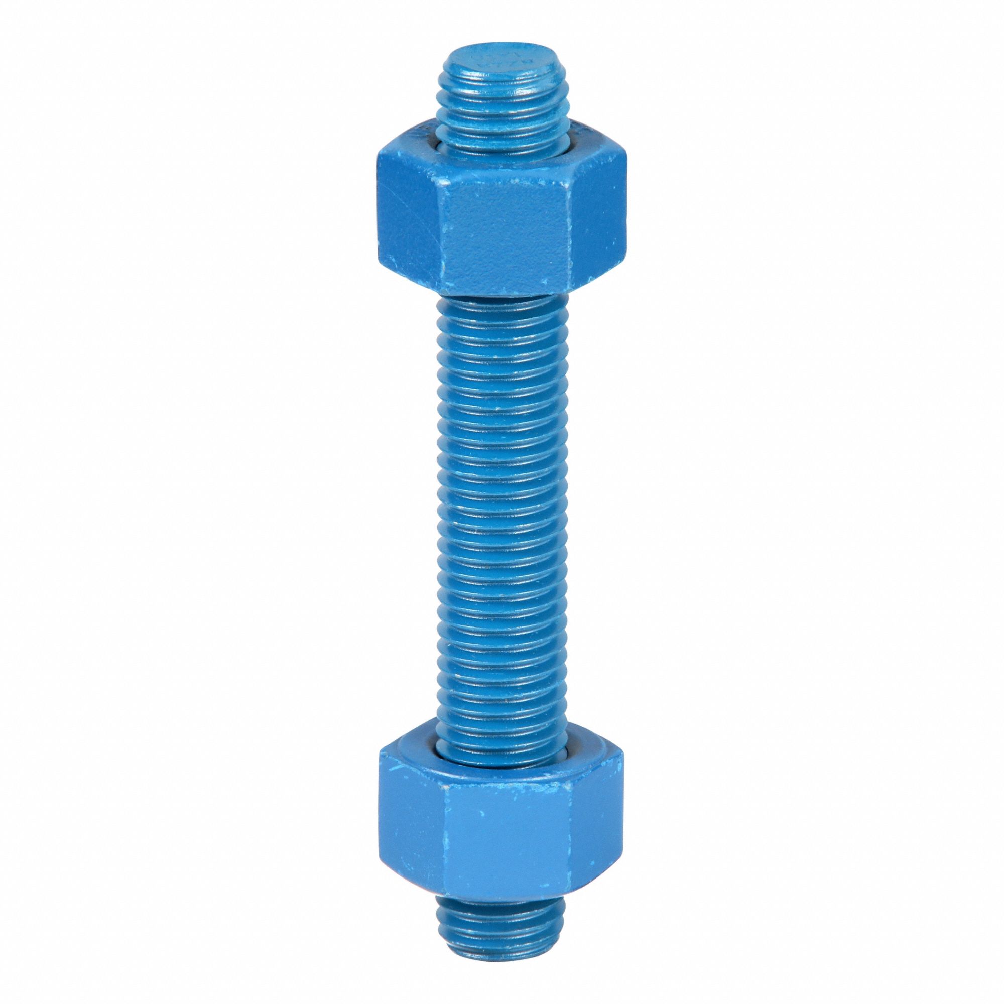 Fully Threaded Stud: 3/4"-10 Thread Size, Steel, Grade B7, PTFE Coated, 4 PK