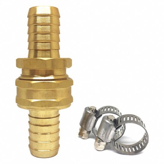 Garden Hose Repair Fittings with Clips for 3/4" or 5/8"