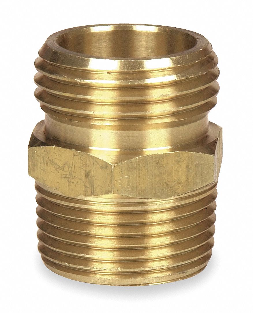 Westward Garden Hose Adapter Fitting Material Brass X Brass Fitting Size 1 2 In X 3 4 In 4kg81 4kg81 Grainger