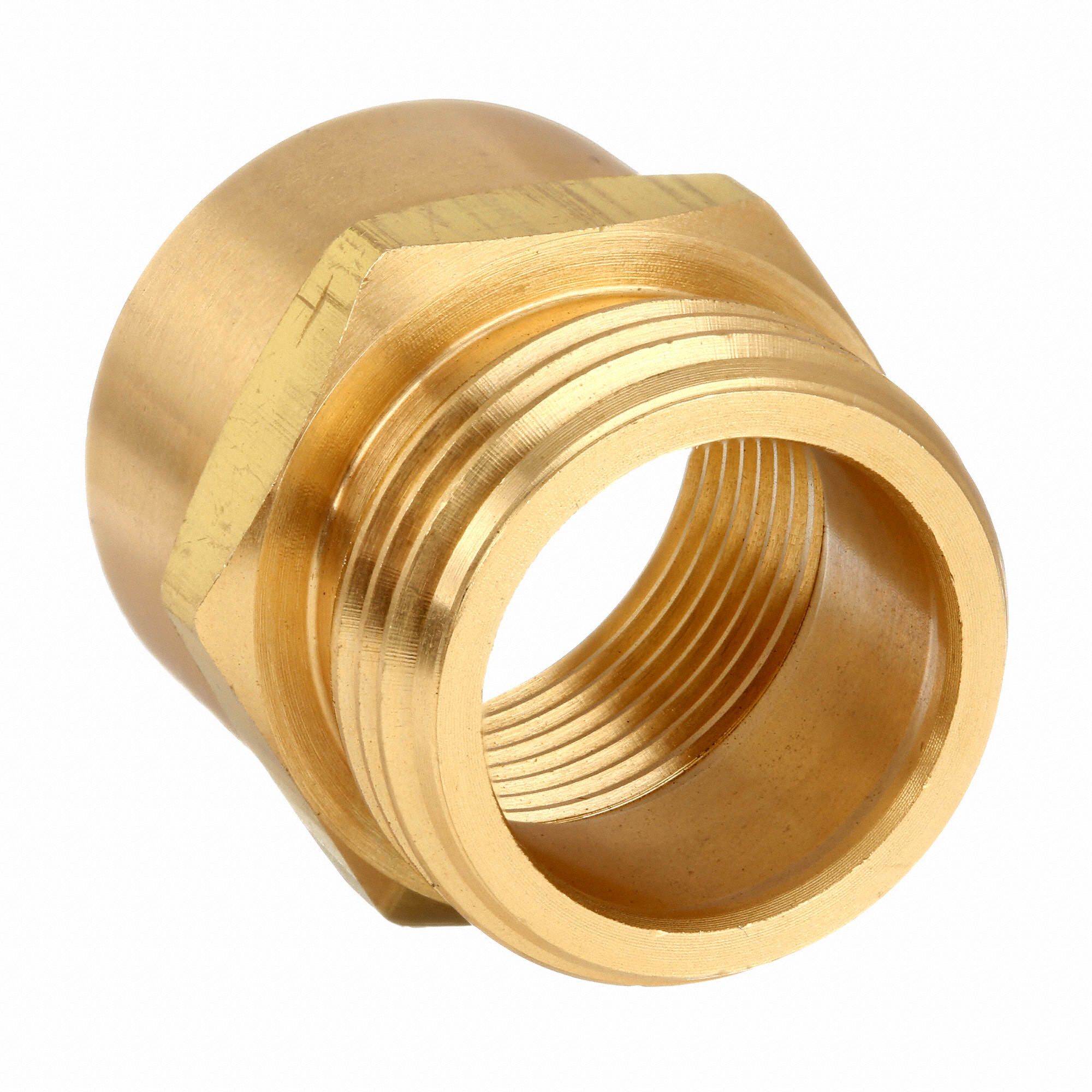 WESTWARD Garden Hose Adapter, Fitting Material Brass x Brass, Fitting