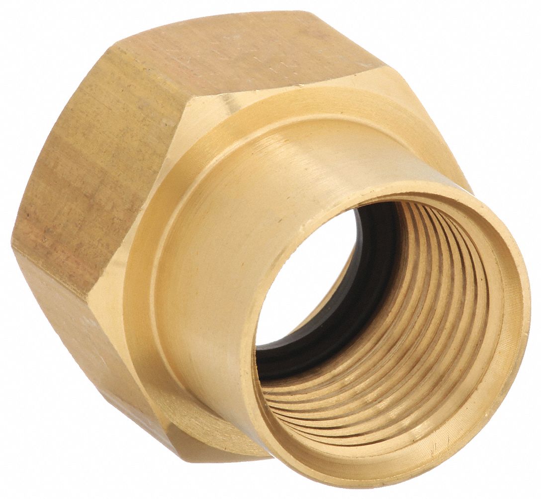 GARDEN HOSE ADAPTER, ½ X ¾ IN FITTING, FEMALE X FEMALE, RIGID, 30 MM OVERALL L