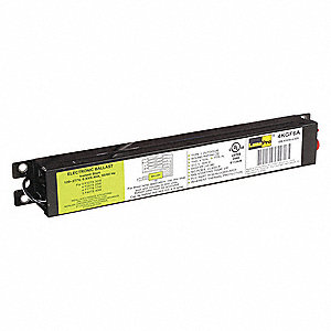 FLUORESCENT BALLAST, T8, 120 TO 277V AC, 4 BULBS SUPPORTED, 40 W BULB MAX