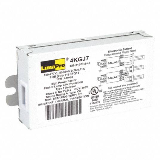 LUMAPRO, Compact Fluorescent, 120 to 277V AC, CFL Ballast 4KGJ74KGJ7