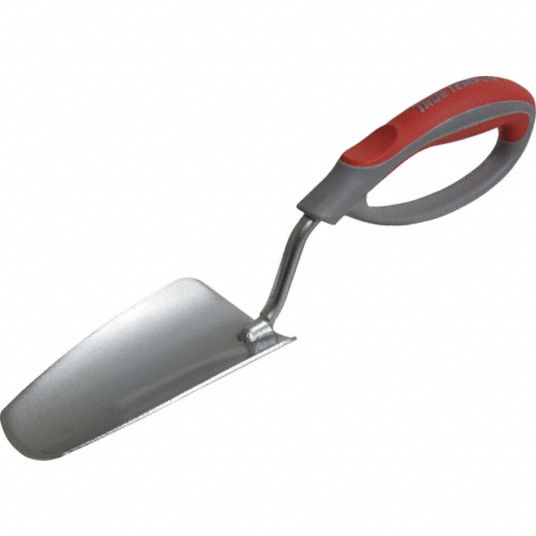Stainless Steel Garden Trowel, Sharp Point, Soft Ergo Loop Grip - Grainger
