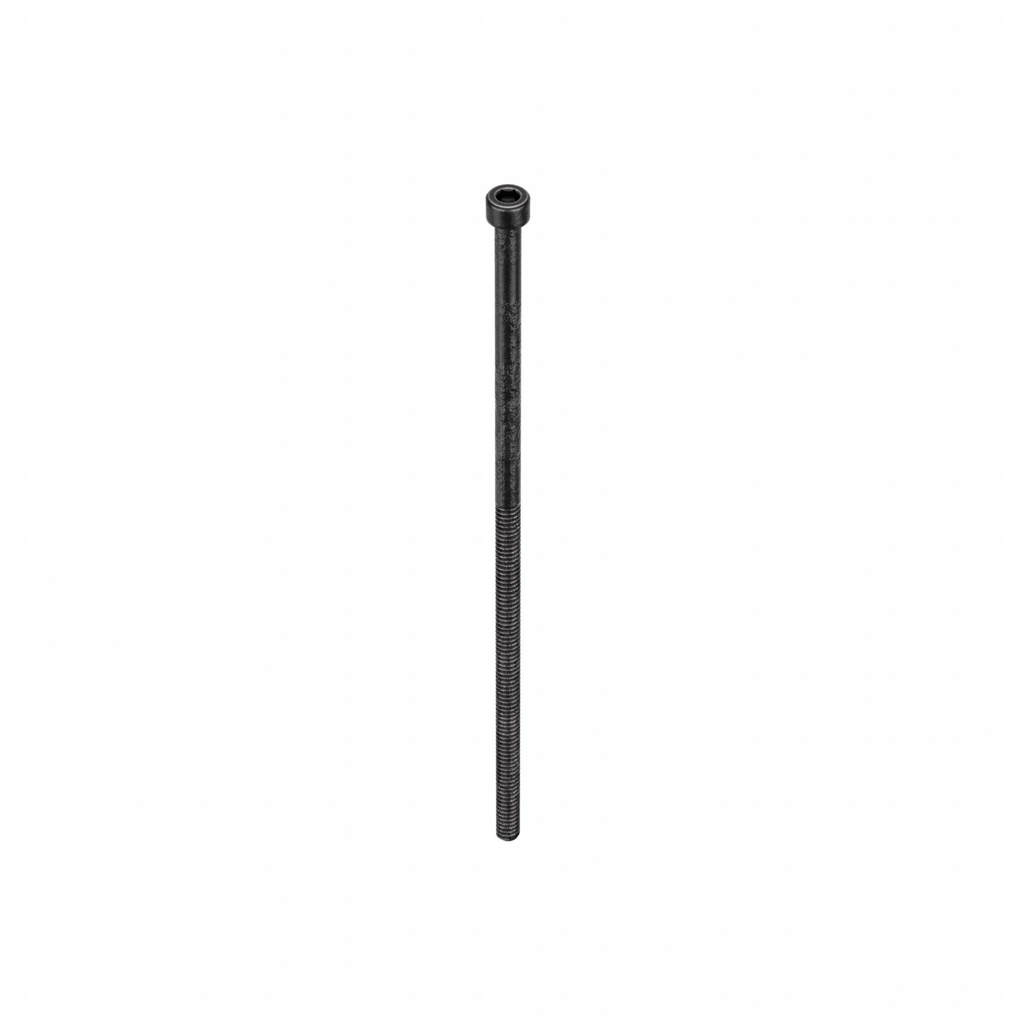 Socket Head Cap Screw: #10-24 Thread Size, 6 in Lg, Std, Black Oxide, Alloy Steel, 5 PK