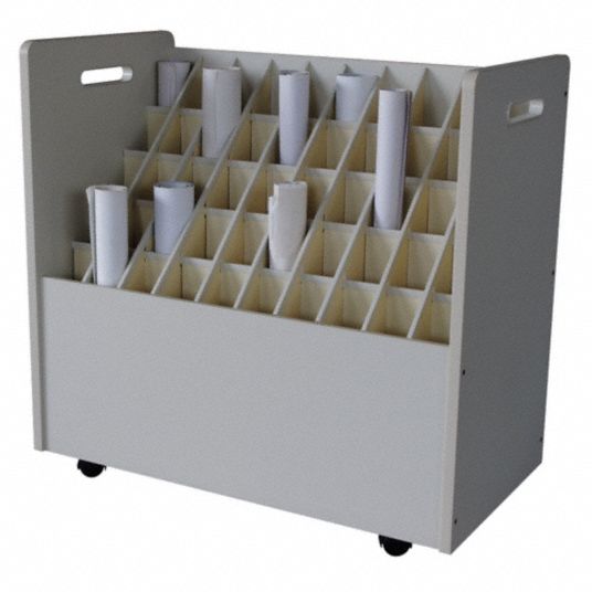 Mobile Roll File, 50 Compartment