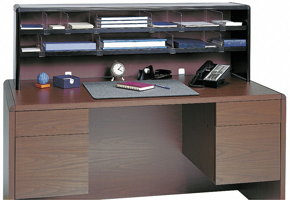 Desktop Organizer,56 In W,Wood,12 Comp Grainger