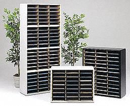 Horizontal Literature Organizer, Sand, Steel/Fiberboard, 38 in Height ...