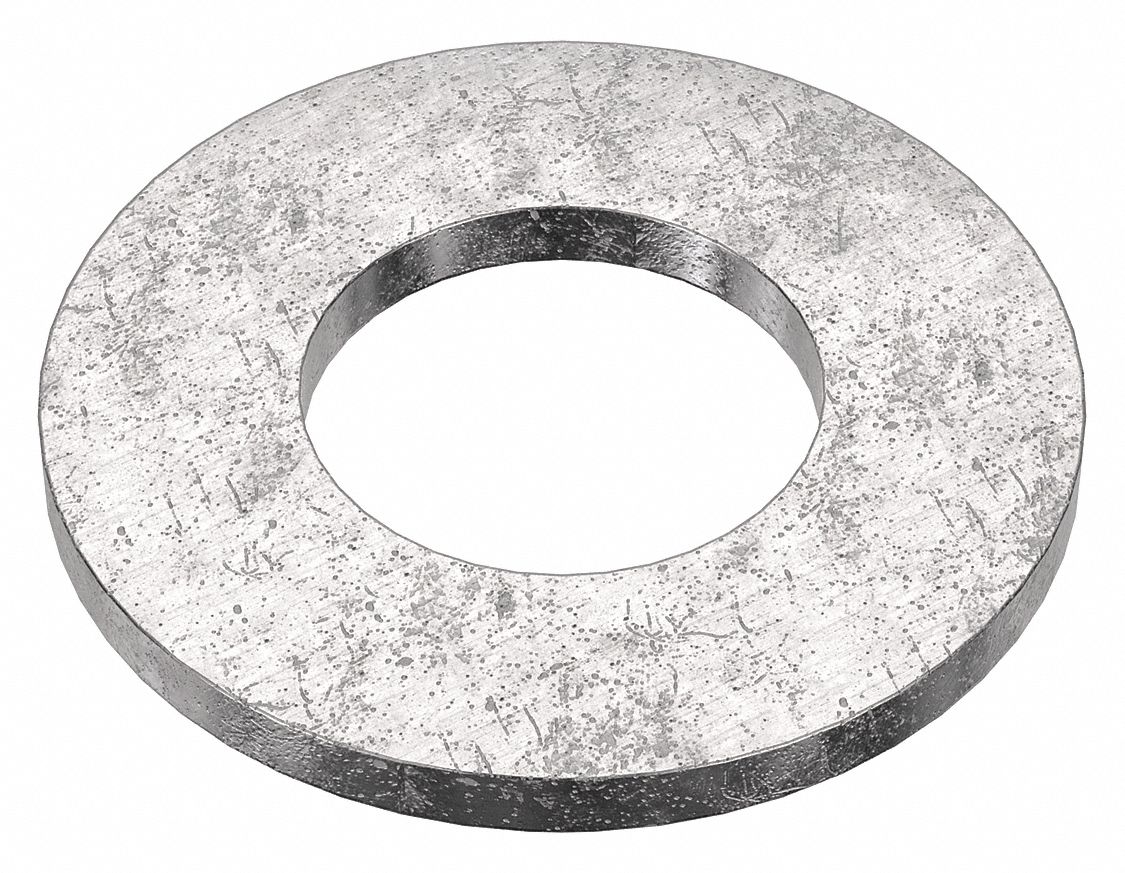 Flat Washer: 18-8, Stainless Steel, 3/8 in Screw Sz, 0.438 in In Dia, 1 in Out Dia, 18-8, 3, 000 PK