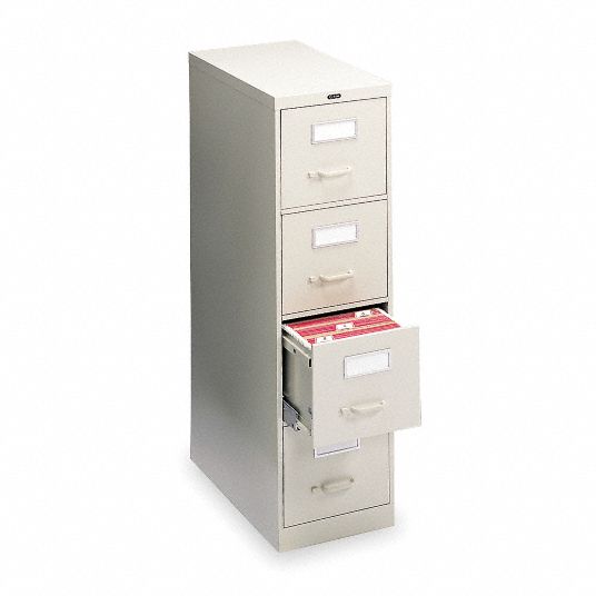 15 in, 26 1/2 in, 52 in, File Cabinet, Putty - Grainger