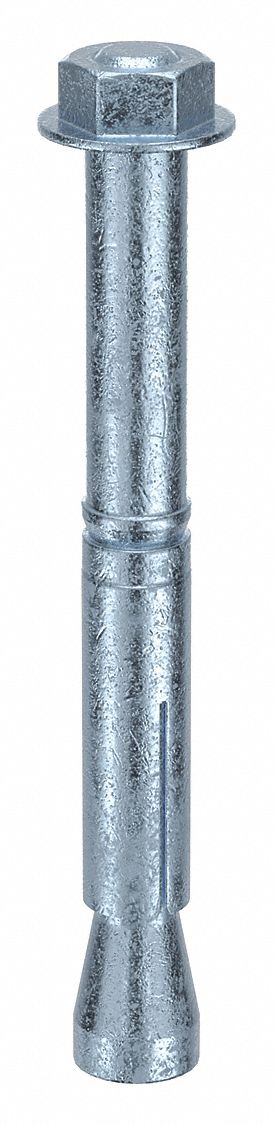Wedge Anchor Bolt: 147 mm Overall Lg, 18 mm Dia, M12 Thread Size, Steel, Steel, 20 PK