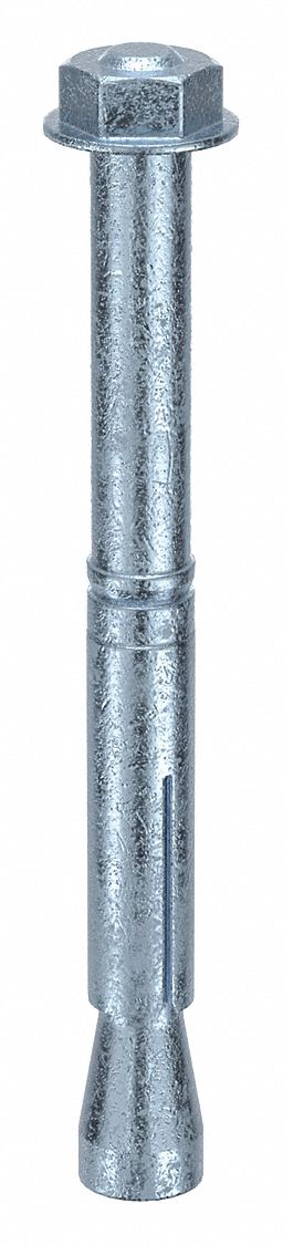 Wedge Anchor Stud: 110 mm Overall Lg, 12 mm Dia, M8 Thread Size, Steel, Steel, 50 PK