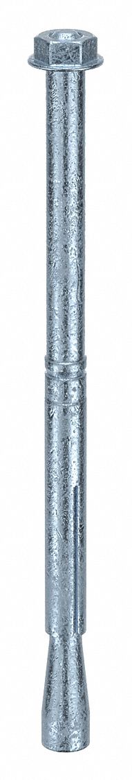 Wedge Anchor Stud: 180 mm Overall Lg, 12 mm Dia, M8 Thread Size, Steel, Steel, 25 PK