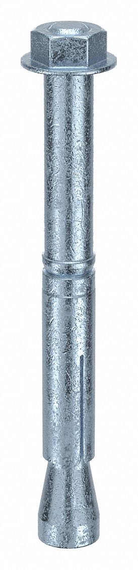 Wedge Anchor Stud: 152 mm Overall Lg, 18 mm Dia, M12 Thread Size, Steel, Steel, 20 PK