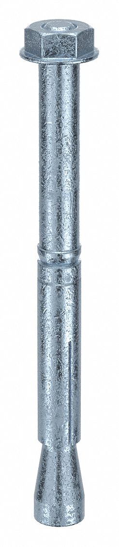 Wedge Anchor Stud: 237 mm Overall Lg, 24 mm Dia, M16 Thread Size, Steel, Steel, 5 PK