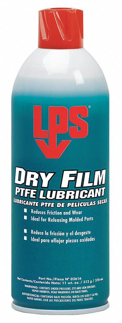 4KK82 - Dry Film PTFE Lubricant 16oz. Net 11oz.