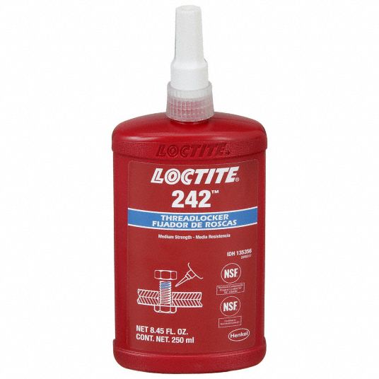 Loctite 242 Pack of 20 Medium Strength Threadlocker Adhesive 50ml Bottle