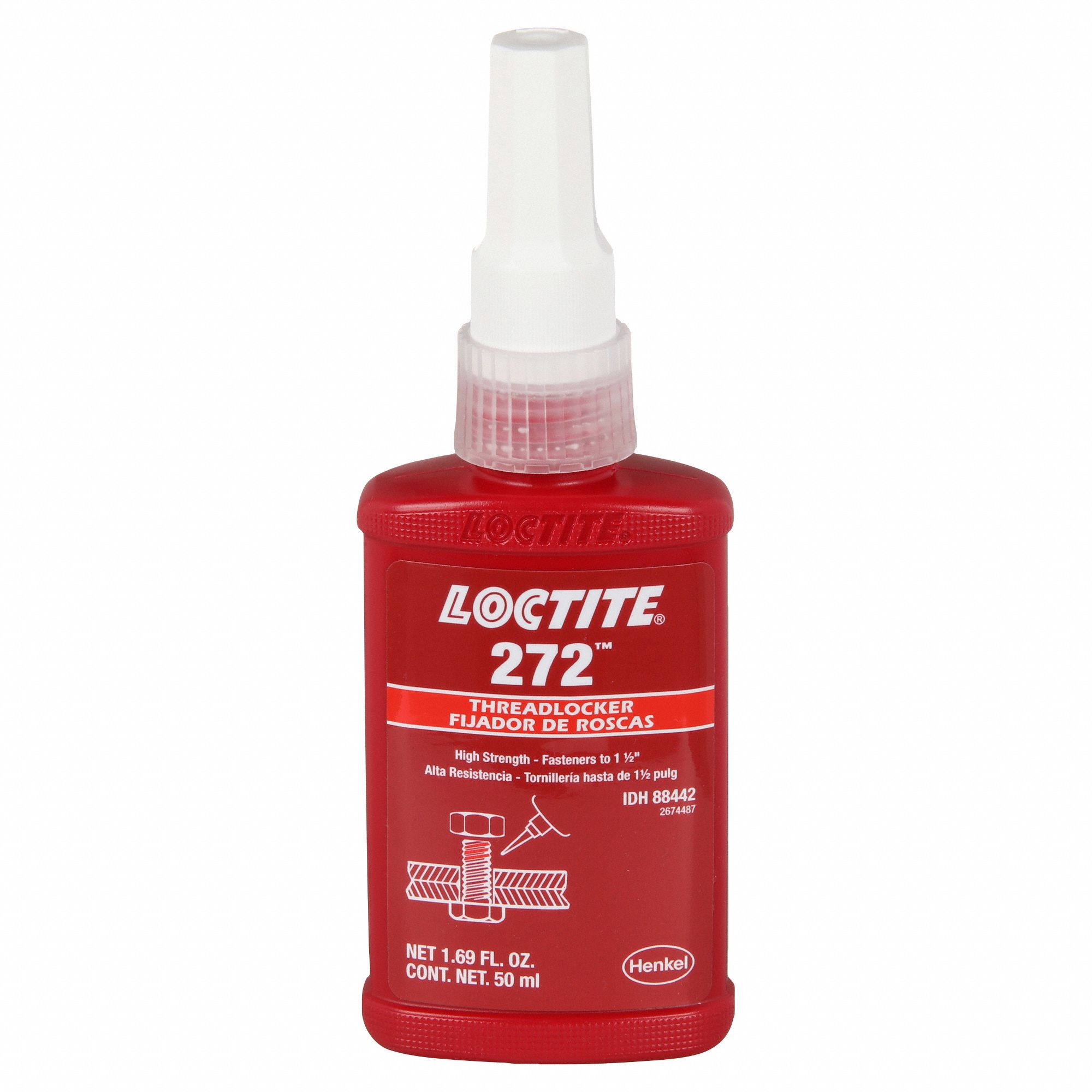 LOCTITE, 272, Red, HighStrength Threadlocker 4KL5188442 Grainger