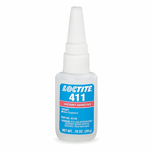 LOCTITE, 411, Plastics, Instant Adhesive - 4KL81|135446 LOCTITE, 411, Plastics, Instant Adhesive - 4KL81|135446