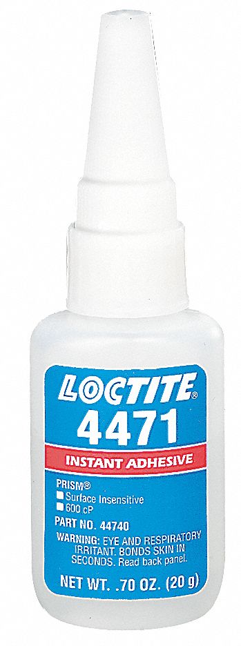 LOCTITE INSTANT ADHESIVE, 4471, PLASTICS, 0.7 OZ BOTTLE, CLEAR, THIN ...