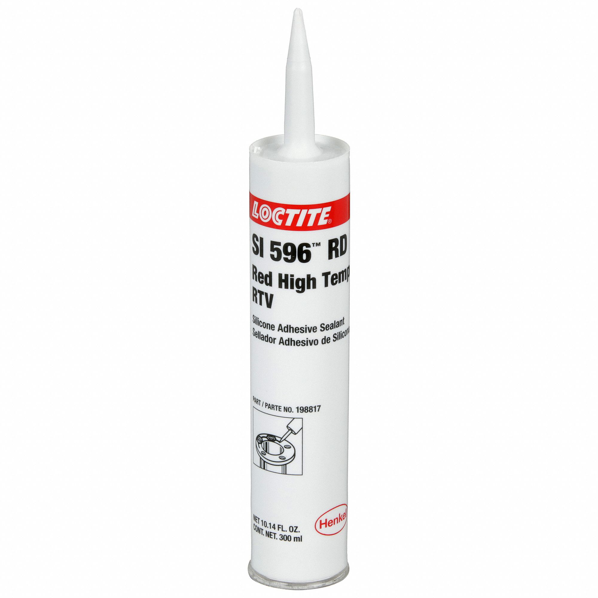 GASKET SEALANT, SI 596, 10.14 FL OZ, CARTRIDGE, RED, HIGH-TEMPERATURE RESISTANT