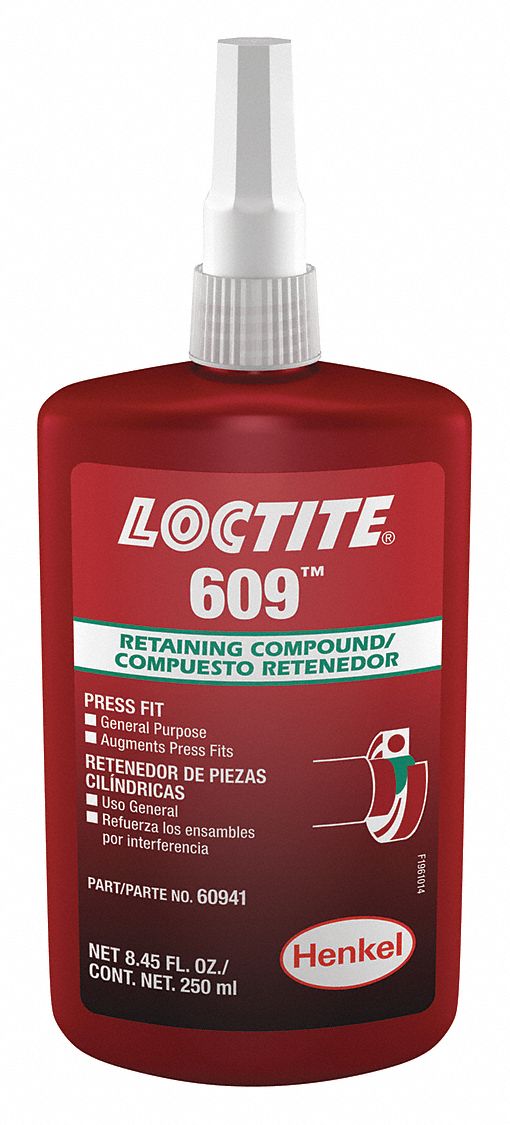 LOCTITE Retaining Compound, 8.45 oz Bottle, 2,300 Shear Strength (PSI