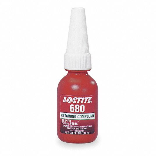 LOCTITE Retaining Compound 680, 0.3 fl oz, Bottle, Green, For Loose