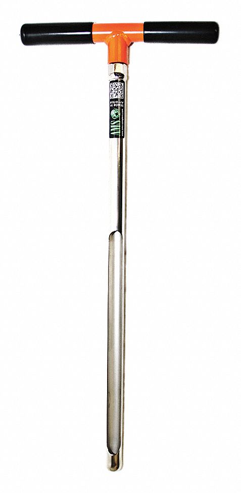 7/8" X 33" Stainless Steel Soil Probe W/ Handle, 5/8" Thread