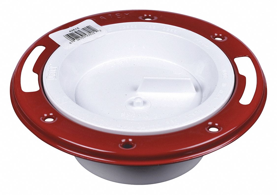 TOILET FLANGE: UNIVERSAL FIT, 3 IN SIZE, PVC, MOST TOILETS