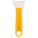 SCRAPER, STAINLESS STEEL BLADE, PLASTIC HANDLE, STIFF, STRAIGHT BLADE