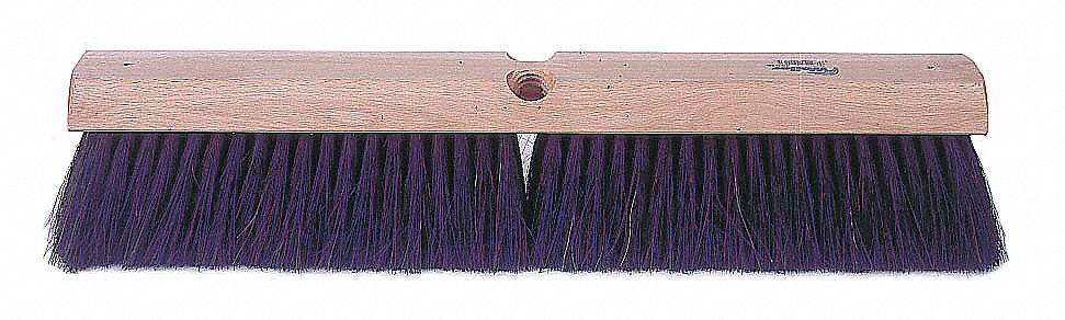 PUSH BROOM HEAD,THREADED,18" SWEEP FACE