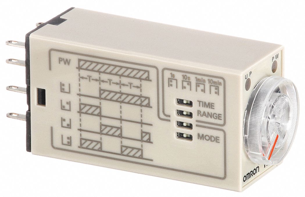 MULTI-FUNCTION TIME DELAY RELAY, SOCKET RELAY MOUNTING, 24V AC, 0.1 SEC TO 10 MIN