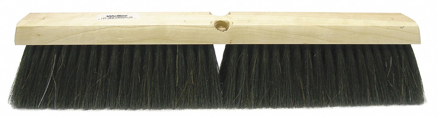 Black Push Broom,Head,24/" NATURAL PUSH TOUGH GUY 4KNA3