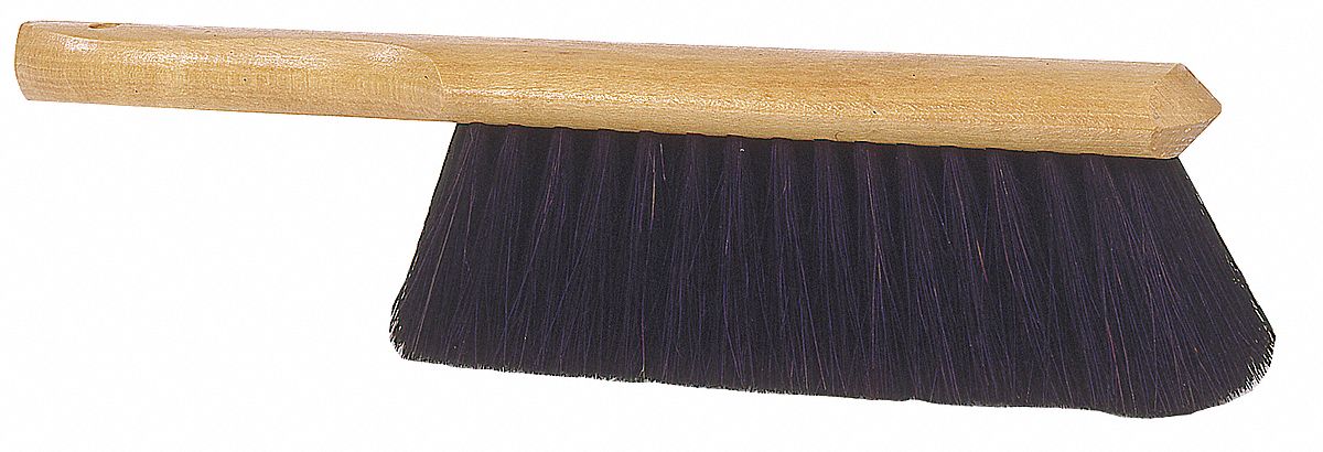 Tough Guy Flux Brush: Black/Silver, Horsehair, 6-1/8 in L x 3/8 in W Size,  24 PK