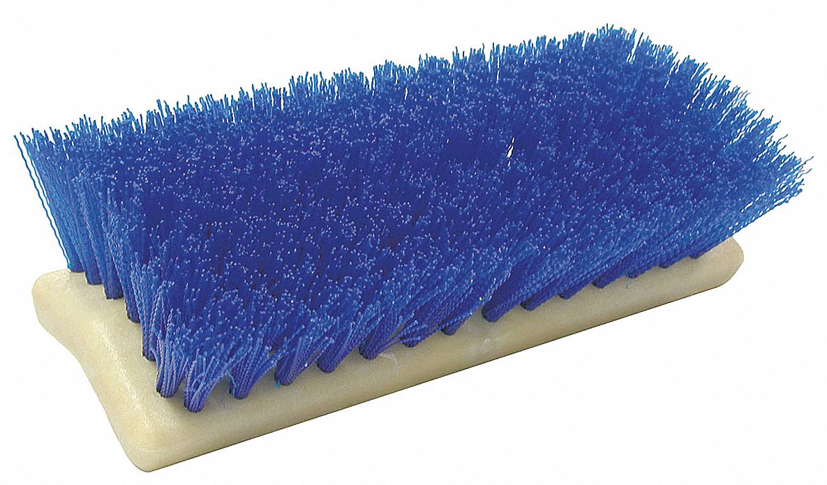 TOUGH GUY Scrub Brush, 10 in L, Blue 4KNC64KNC6 Grainger