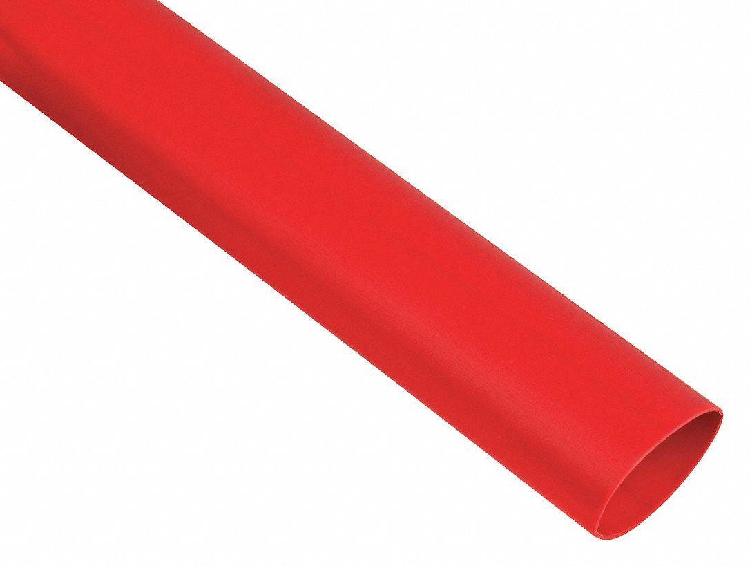 3M Heat Shrink Tubing, Heavy Wall, Polyolefin with Adhesive, Semi Rigid