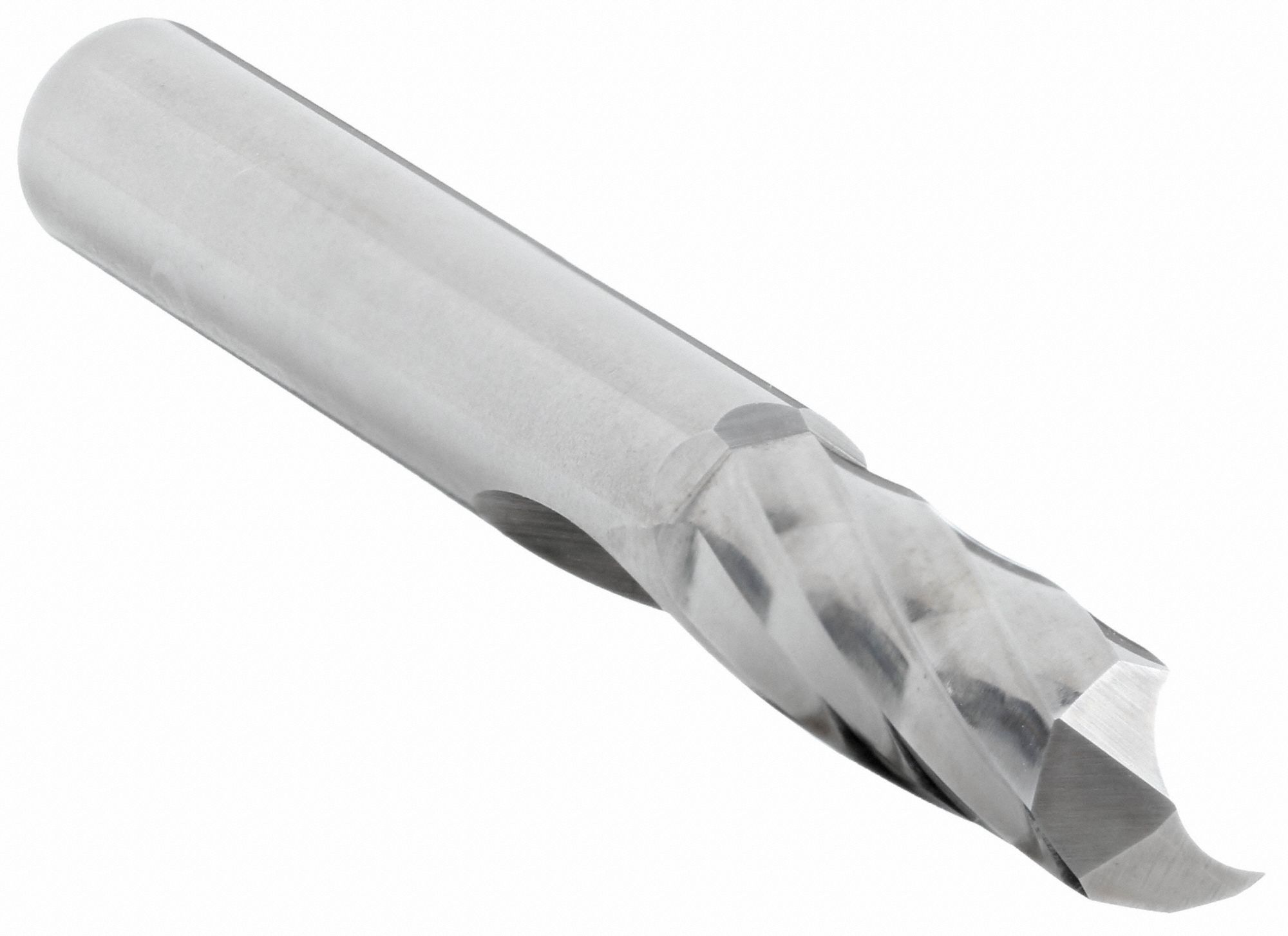 ROUTING END MILL, SPIRAL O-FLUTE UPCUT, SOLID CARBIDE, 2½ IN L, 7/8 IN CUT LENGTH