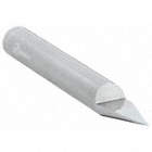 ENGRAVING TOOL, SINGLE END, CARBIDE, BRIGHT/UNCOATED, 0.0100 IN TIP DIAMETER, ½ IN CUT