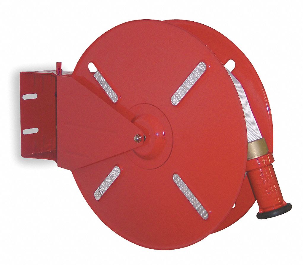 MOON AMERICAN Fire Hose Reel, Fire Hoses, Compatible Hose Type Single