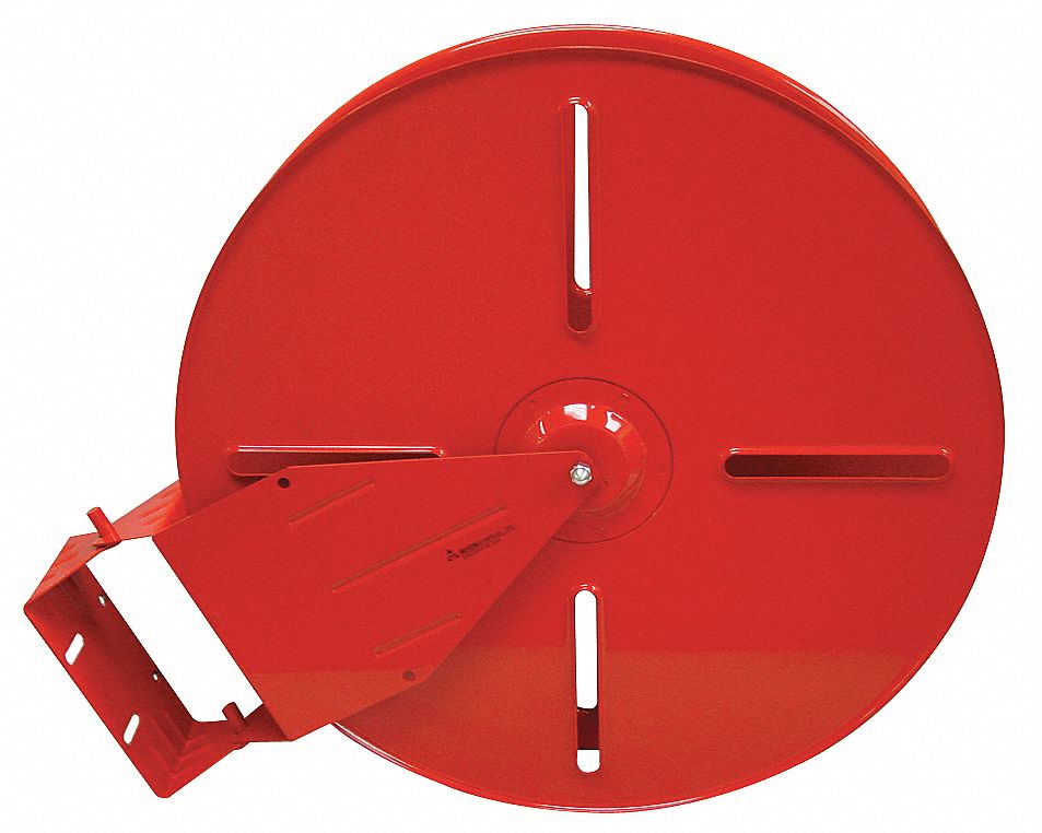 Heavy Duty Fire Hose Reel - 1-1/2 In. Diameter - 100 Ft Capacity - Steel