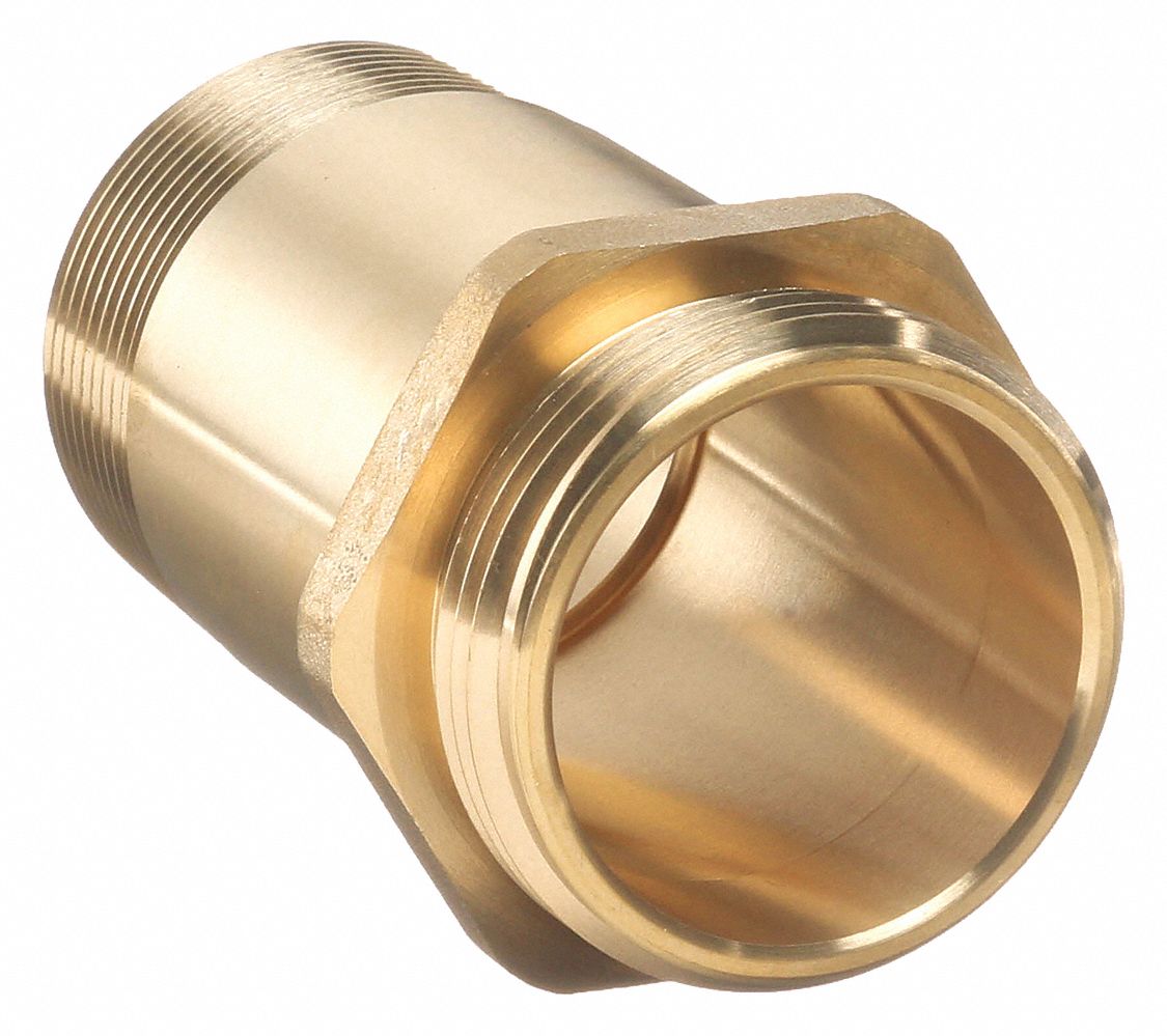 Pin Rack Nipple, 1-1/2", Brass, 3-1/2 in L