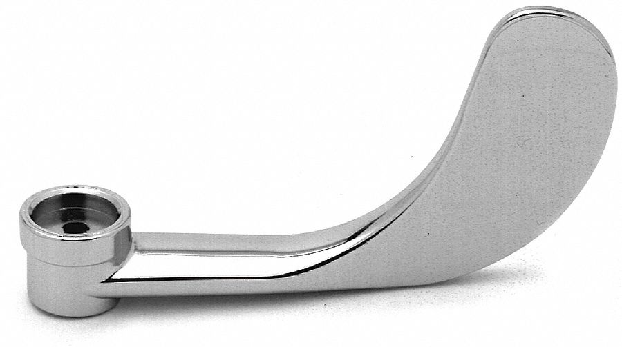 Handle: T&S Brass, Wristblade Handle, Use with Hot Water Temp, Brass, Chrome Finish